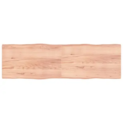 vidaXL Mizna plošča sv. rjava 200x60x(2-6)cm obdelana trdna hrastovina