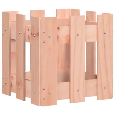 vidaXL Vrtno korito z ograjico 30x30x30 cm trden les douglas