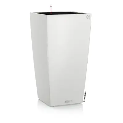 LECHUZA Cvetlično korito CUBICO Color 22 ALL-IN-ONE belo