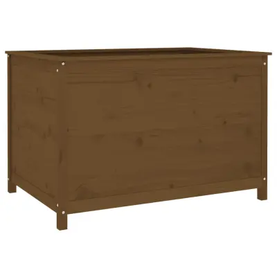 vidaXL Vrtna visoka greda medeno rjava 119,5x82,5x78 cm trdna borovina