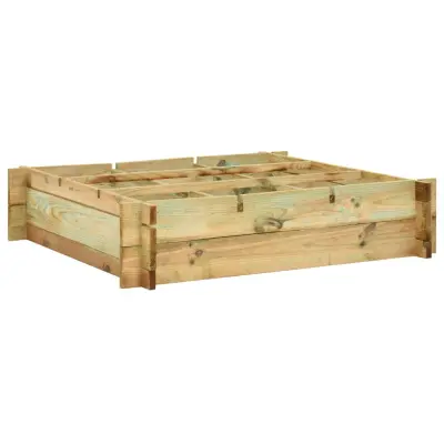 vidaXL Visoka greda 90x90x20 cm impregniran les