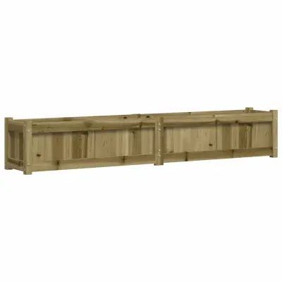 vidaXL Vrtno cvetlično korito 180x31x31 cm impregnirana borovina