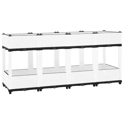 vidaXL Visoka greda 160x40x71 cm polipropilen