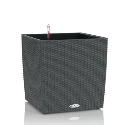 LECHUZA Cvetlično korito CUBE Cottage 50 ALL-IN-ONE granit