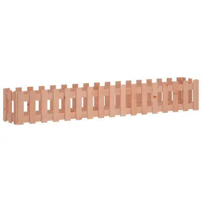 vidaXL Vrtna visoka greda z ograjico 200x30x30 cm trden les douglas