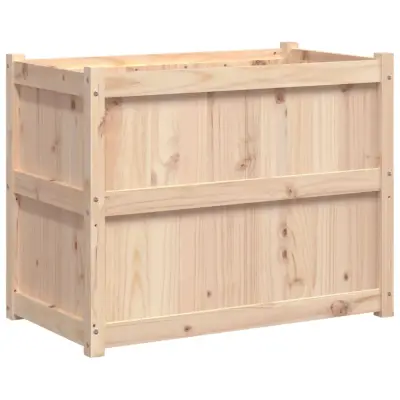 vidaXL Vrtno cvetlično korito 90x50x70 cm trdna borovina