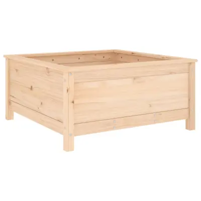 vidaXL Vrtno cvetlično korito 82,5x82,5x39 cm trdna borovina
