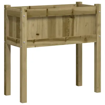 vidaXL Vrtno korito z nogami 70x31x70 cm impregnirana borovina