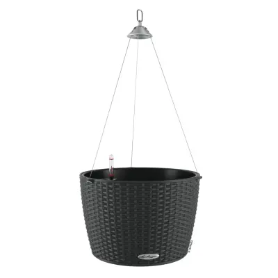 LECHUZA Viseč cvetlični lonec NIDO Cottage 35 ALL-IN-ONE granit