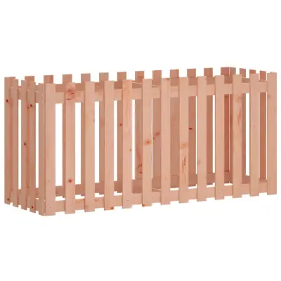 vidaXL Vrtna visoka greda z ograjico 150x50x70 cm trden les douglas
