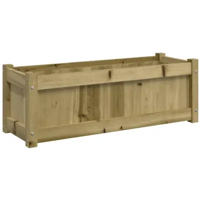 vidaXL Vrtno cvetlično korito 90x31x31 cm impregnirana borovina