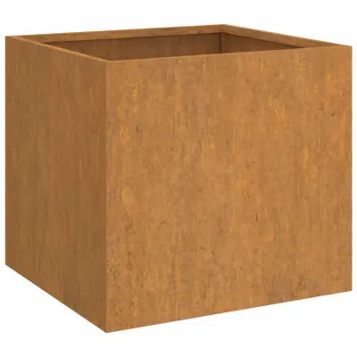 vidaXL Cvetlično korito 32x30x29 cm corten jeklo