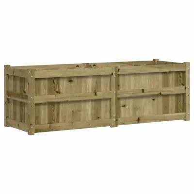 vidaXL Vrtno cvetlično korito 150x50x50 cm impregnirana borovina