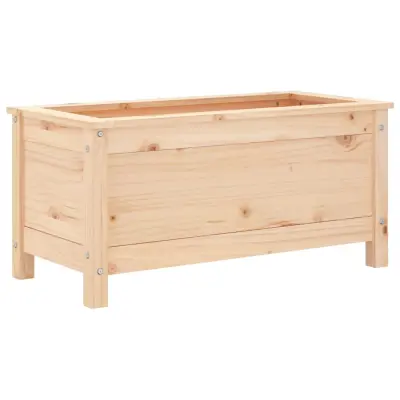 vidaXL Vrtno cvetlično korito 82,5x40x39 cm trdna borovina