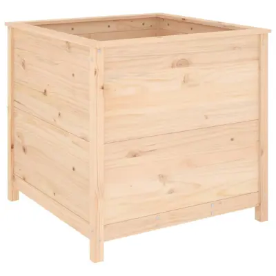 vidaXL Vrtno cvetlično korito 82,5x82,5x78 cm trdna borovina