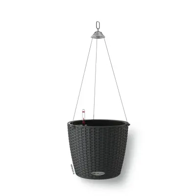 LECHUZA Viseč cvetlični lonec NIDO Cottage 28 ALL-IN-ONE granit