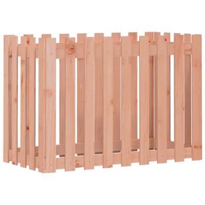 vidaXL Vrtna visoka greda z ograjico 100x50x70 cm trden les douglas