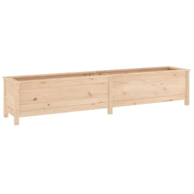 vidaXL Vrtna visoka greda 199,5x40x39 cm trdna borovina