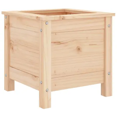 vidaXL Vrtno cvetlično korito 40x40x39 cm trdna borovina