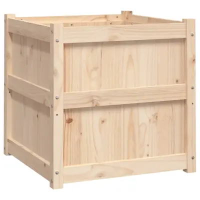 vidaXL Vrtno cvetlično korito 60x60x60 cm trdna borovina