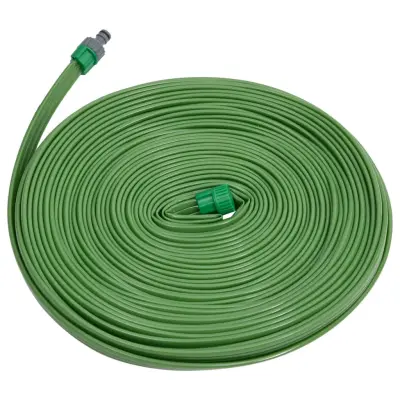 vidaXL Škropilna cev 3-delna zelena 7,5 m PVC