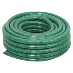 vidaXL Vrtna cev zelena 0,75" 50 m PVC