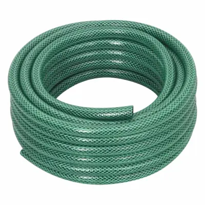 vidaXL Vrtna cev zelena 0,5" 50 m PVC