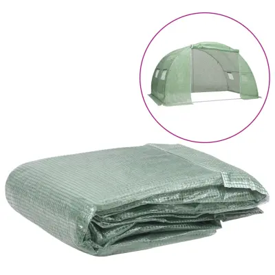 vidaXL Nadomestno pokrivalo za rastlinjak 8 m² 400x200x200 cm zeleno