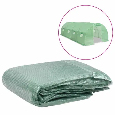 vidaXL Nadomestno pokrivalo za rastlinjak 18 m² 300x600x200cm zeleno