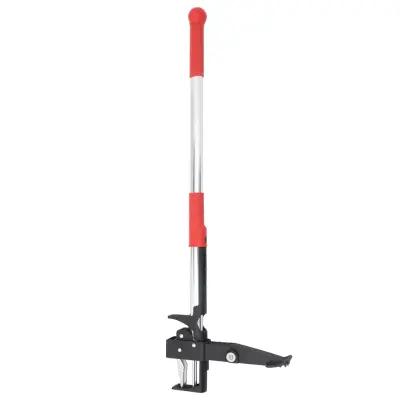 vidaXL Odstranjevalec plevela rdeč srebrn 99,5 cm eloksiran aluminij