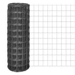 vidaXL Evro ograja iz jekla 10x1,2 m siva