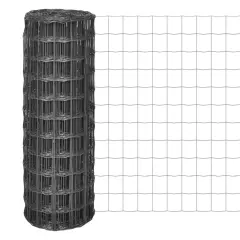 vidaXL Evro ograja iz jekla 10x0,8 m siva