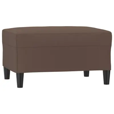 vidaXL Stolček za noge rjav 70x55x41 cm umetno usnje