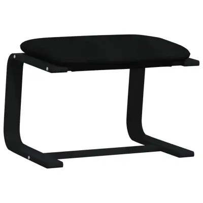 vidaXL Stolček za noge črn 51x41x40 cm blago