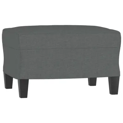 vidaXL Stolček za noge temno siv 60x50x41 cm blago