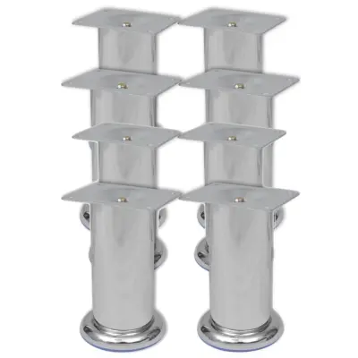 vidaXL Okrogle noge za kavč 8 kosov krom 120 mm