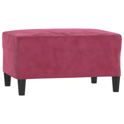 vidaXL Stolček za noge vinsko rdeč 70x55x41 cm žamet