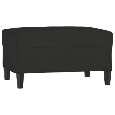 vidaXL Stolček za noge črno 70x55x41 cm blago