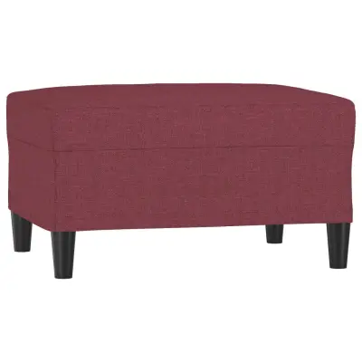 vidaXL Stolček za noge vinsko rdeče 70x55x41 cm blago