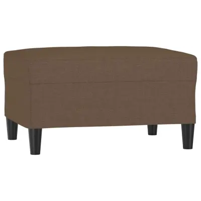vidaXL Stolček za noge rjavo 70x55x41 cm blago