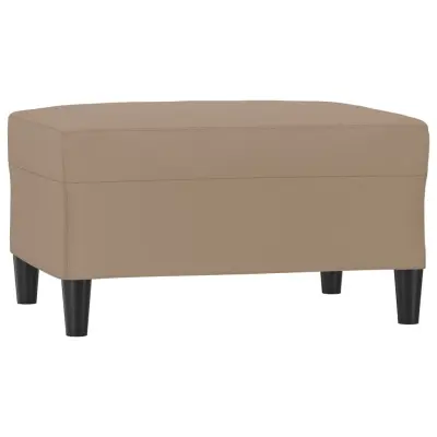 vidaXL Stolček za noge kapučino barve 70x55x41 cm umetno usnje