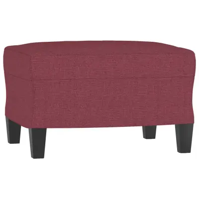 vidaXL Stolček za noge vinsko rdeč 60x50x41 cm blago