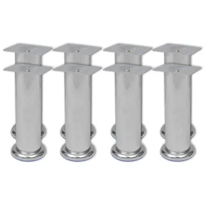 vidaXL Okrogle noge za kavč 8 kosov krom 180 mm