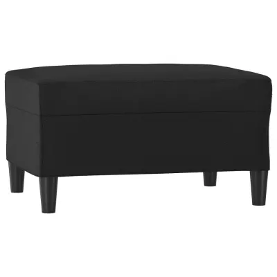 vidaXL Stolček za noge črn 70x55x41 cm umetno usnje
