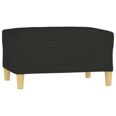 vidaXL Stolček za noge črno 70x55x41 cm blago