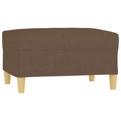 vidaXL Stolček za noge rjavo 70x55x41 cm blago