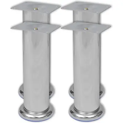 4 Okrogle Noge za Kavč Krom 180 mm