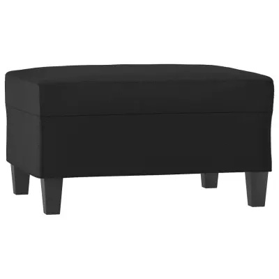 vidaXL Stolček za noge črn 70x55x41 cm umetno usnje
