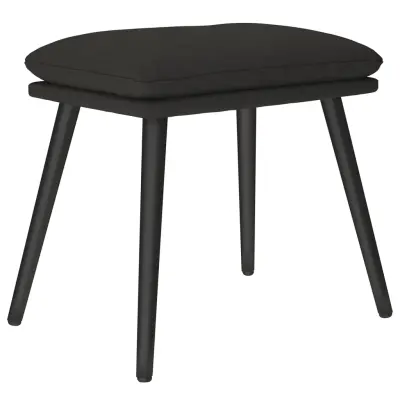vidaXL Stolček za noge črn 45x29,5x35 cm blago