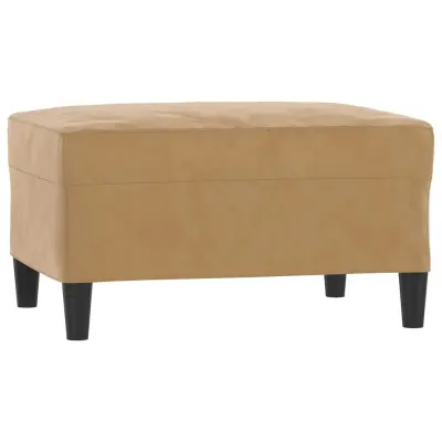 vidaXL Stolček za noge rjav 70x55x41 cm žamet